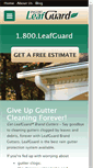 Mobile Screenshot of leafguard.com